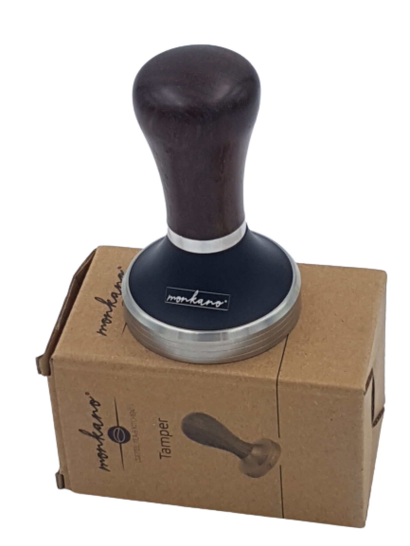 Monkano Tamper Modern 58 mm Eisenholz